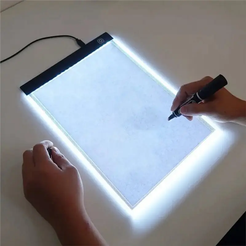 베스트셀러 A4 LED 드로잉 복사 패드 조절 가능한 조명 3단계 밝기 조절 가능 보드 테이블 애니메이션 페인팅 교육용 선물 N