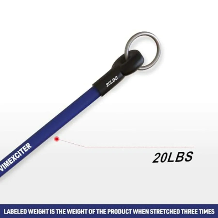 Exercise Resistance Bands - 8 Fitness Stackable Workout Bands - Compatible with MF-03 - Premium Latex 10/20/25/30 LBS