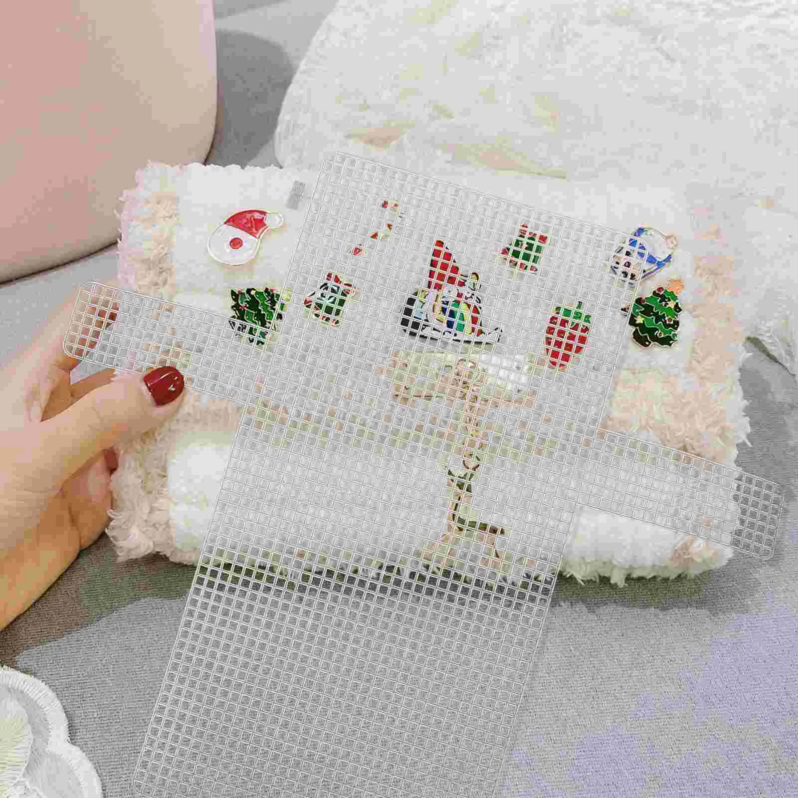 Plastic Canvas Purses 4 Pcs Large Plastic Canvas Clear Purses Plastic Handmade Bag Sheets Yarn Accessories Hook Bag Mesh Bags DIY
