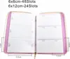 72Slots Purple Nail Art Stamping Plates Holder Storage Bag Empty Case Rectangle Template Accessories Tools For 6*12cm/6*6cm 2