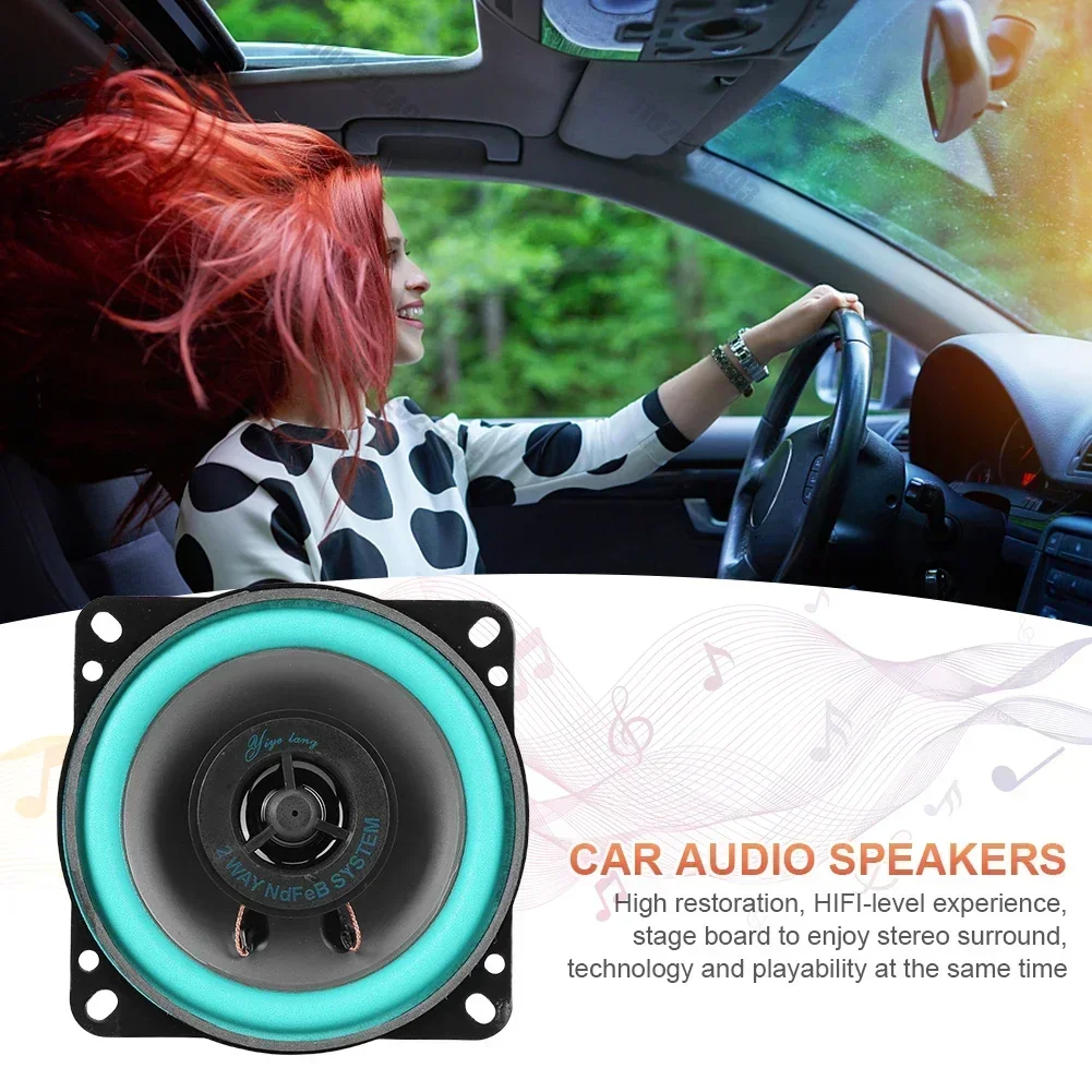 4/5/6 Inch Car Speakers 100W/160W Max Universal HiFi Coaxial Subwoofer Car Audio Music Stereo Full Range Frequency Auto Speakers