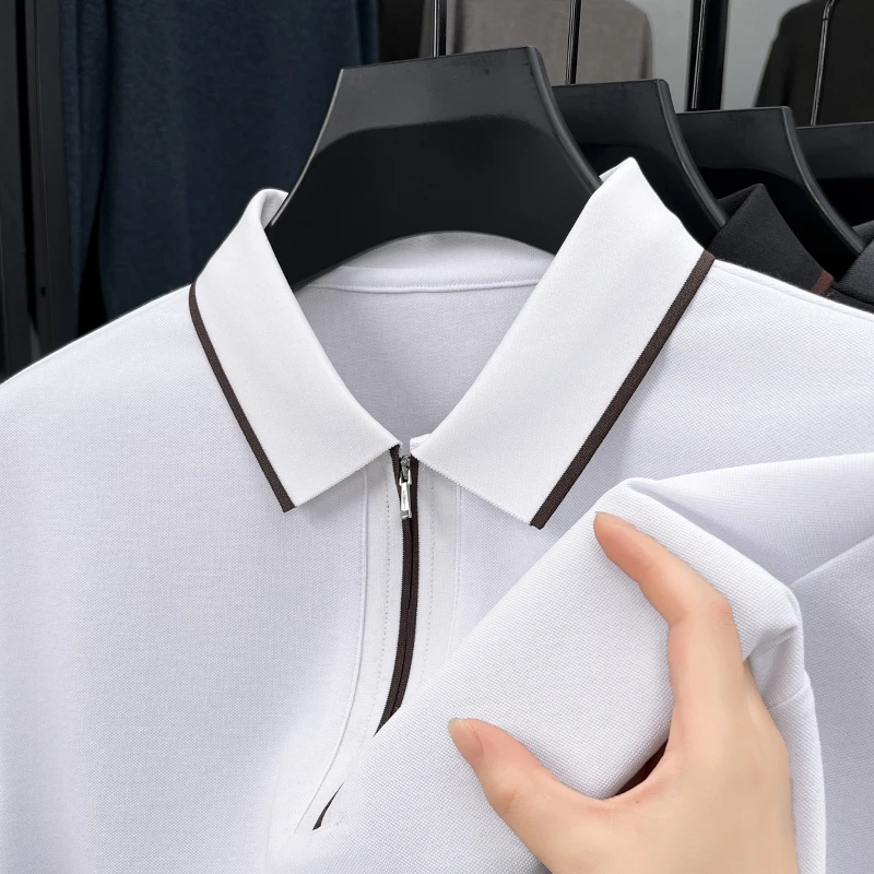 جودة عالية أزياء طويلة الأكمام قميص بولو للرجال ال...