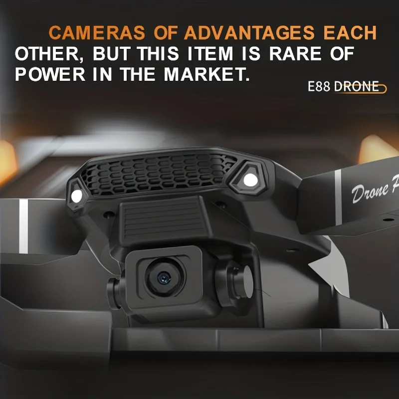 Equipped with Dual CamerasE88Uav,Mobile Application Control,Indoor Flying Toys,Halloween/Christmas/New Year Gift 2