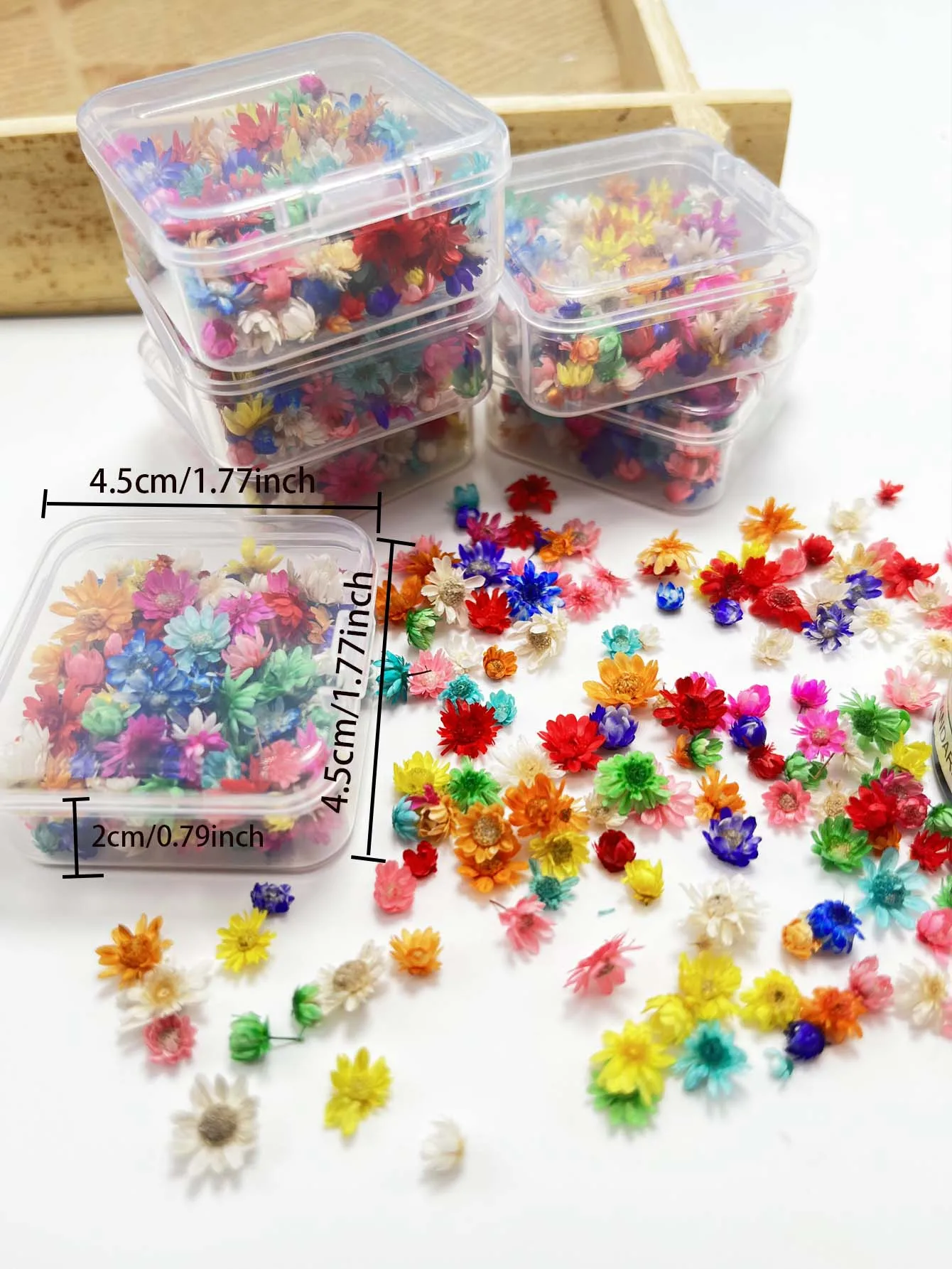 네일 아트를위한 1 상자 꽃 꽃 혼합 3D 매력 DIY 슬라이더 네일 부품 장식에 누르십시오 여름 매니큐어 액세서리