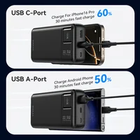 KUULAA 20000mAh Power Bank Portable External Battery 22.5W Fast Charging Portable Charger For iPhone xiaomi redmi poco Powerbank 2