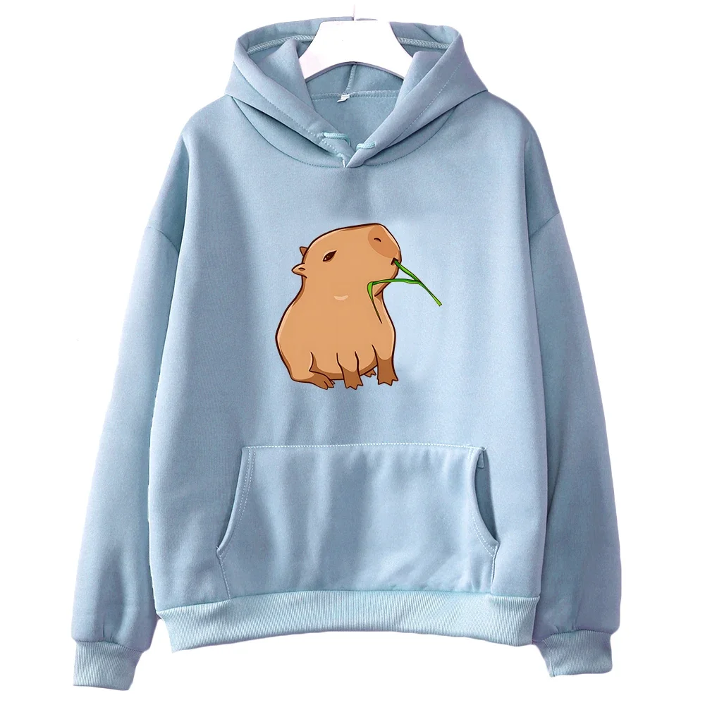 Funny Capybara Graphic Hoodies Women/Men Kawaii Cartoon Sweatshirts for Girls Unisex Fashion Clothing Harajuku Hooded Pullovers