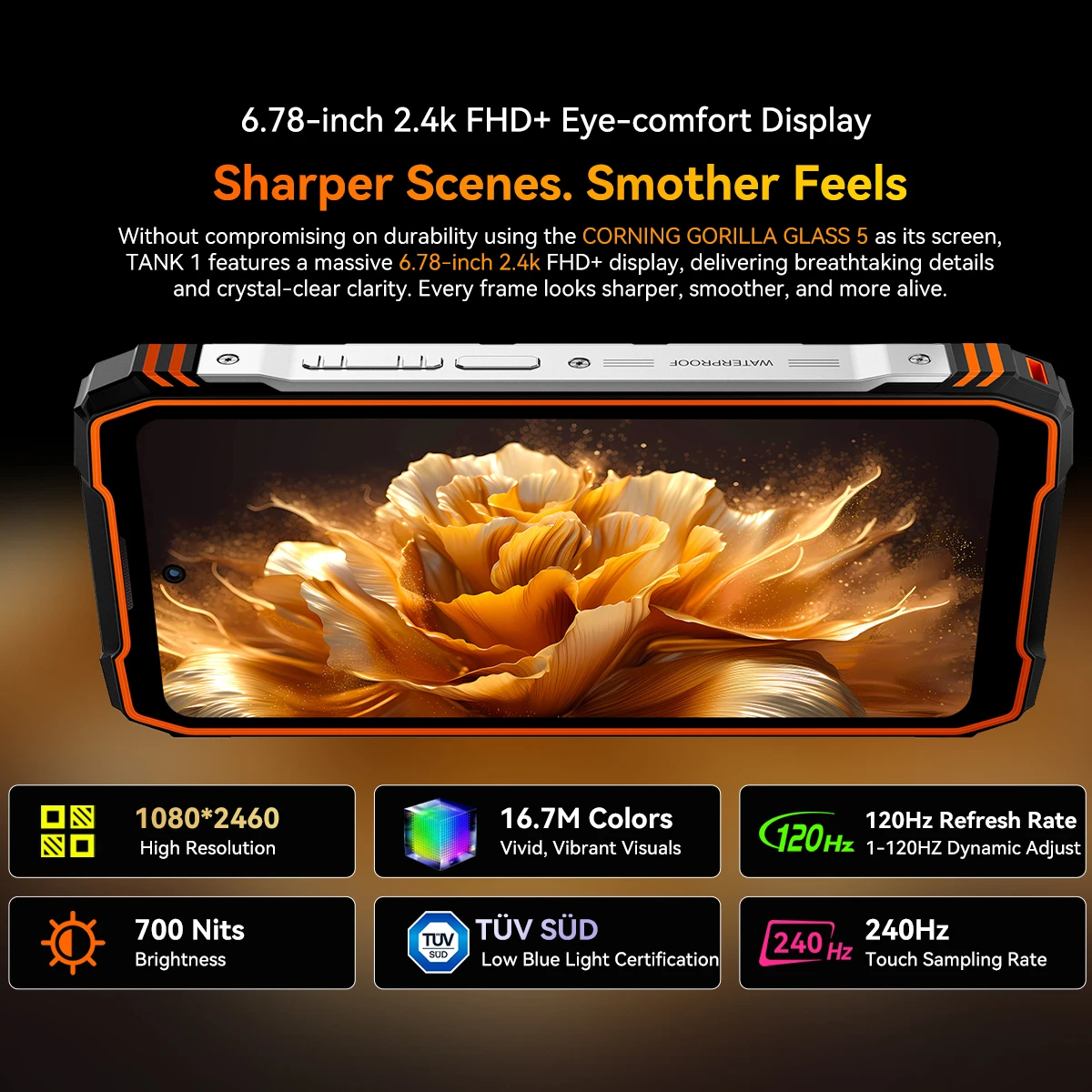 Blackview OSCAL TANK 1 5G Rugged Smartphone,20000mAh Battery, 6.78"120Hz FHD+ Display,16GB+512GB, 64MP+50MP Camera,Outdoor phone - Image 5