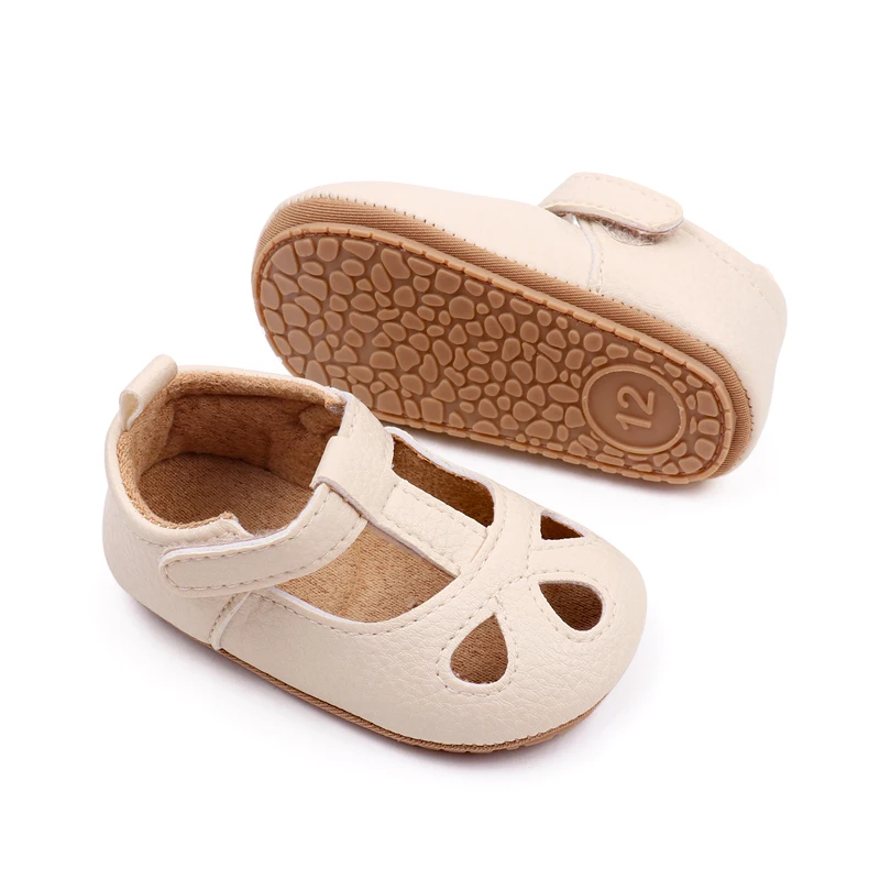 Baby Spring and Summer Sandal Girls and Boys 0-18 Months First Step Shoes Casual Walking Hollow Breathable Fanshion Anti-slip 6