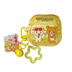 Cute Rilakkuma Bear Wireless Earphone Protective Hard Case Cover - Airpods Pro 3 (A)