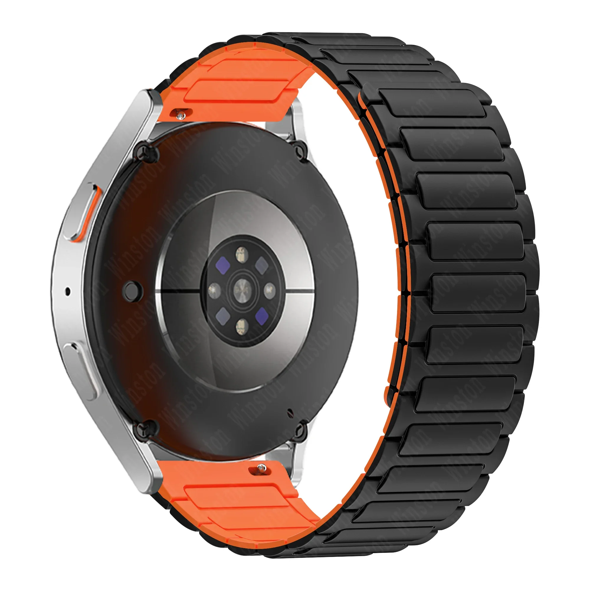 Universal Magnetic Silicone Watch Band, Soft Strap for Smartwatches, 20mm & 22mm