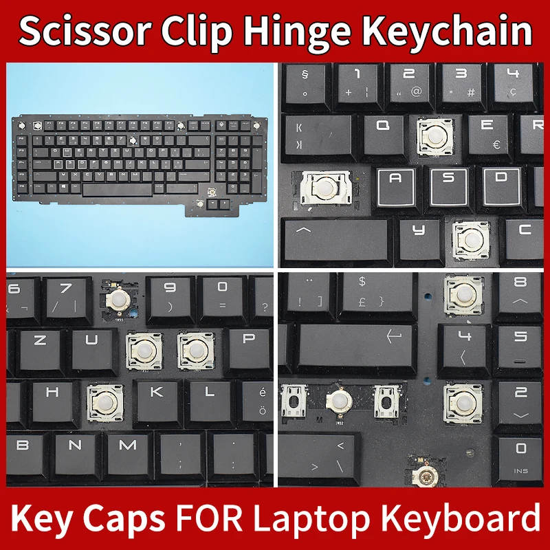

Replacement Keycaps Scissor Clip Hinge For HP Omen X 17-AP 17-ap000 17-ap020nr 17-ap001ne 17-ap051nr 17-AP030N keyboard Keychain