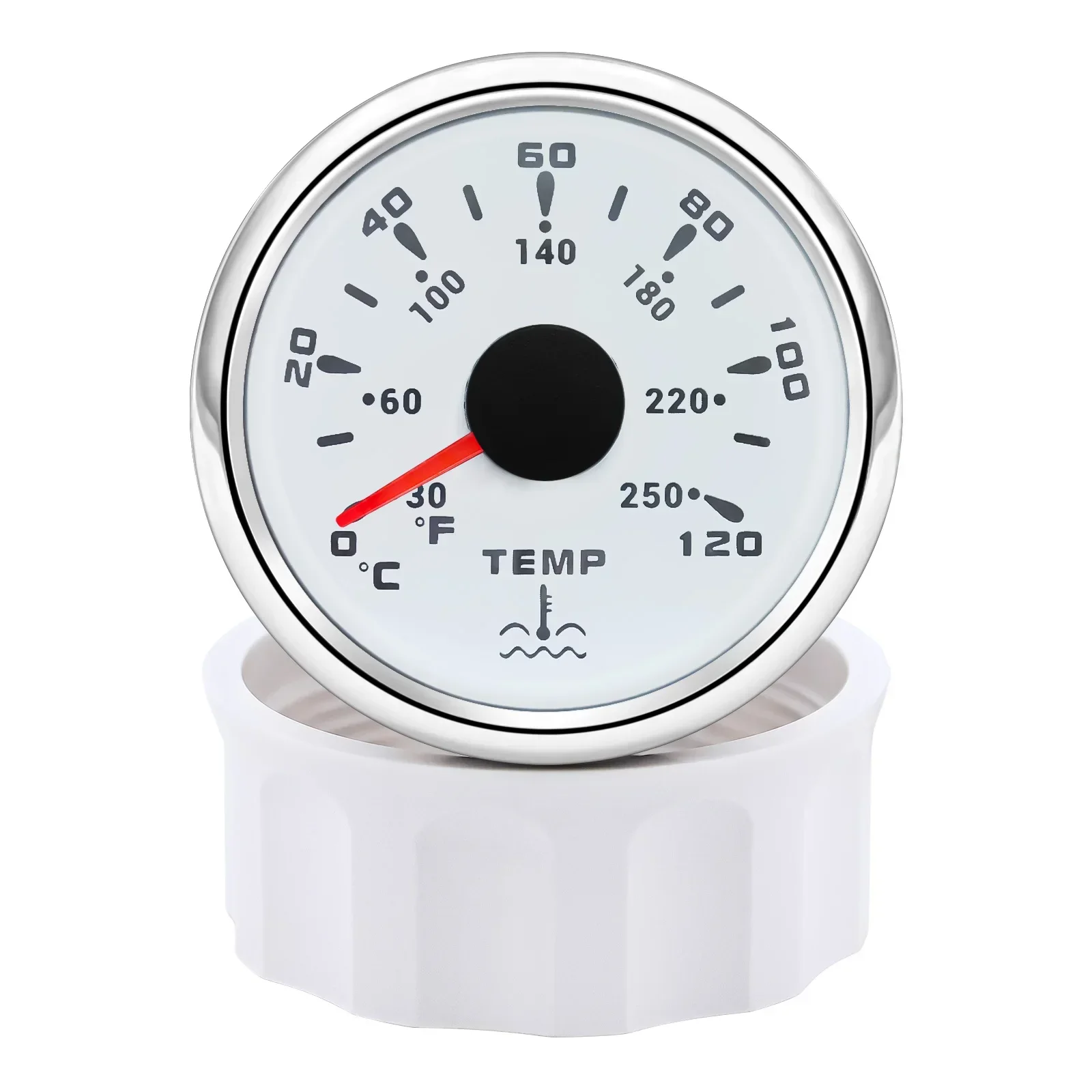 7 Colors Backlight 52MM Water Temperature Gauge 0~120℃ Water Temp Sensor 1/8NPT