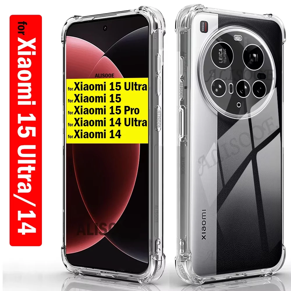 Ultra Thin HD Clear Soft Shockproof Transparent Phone Case