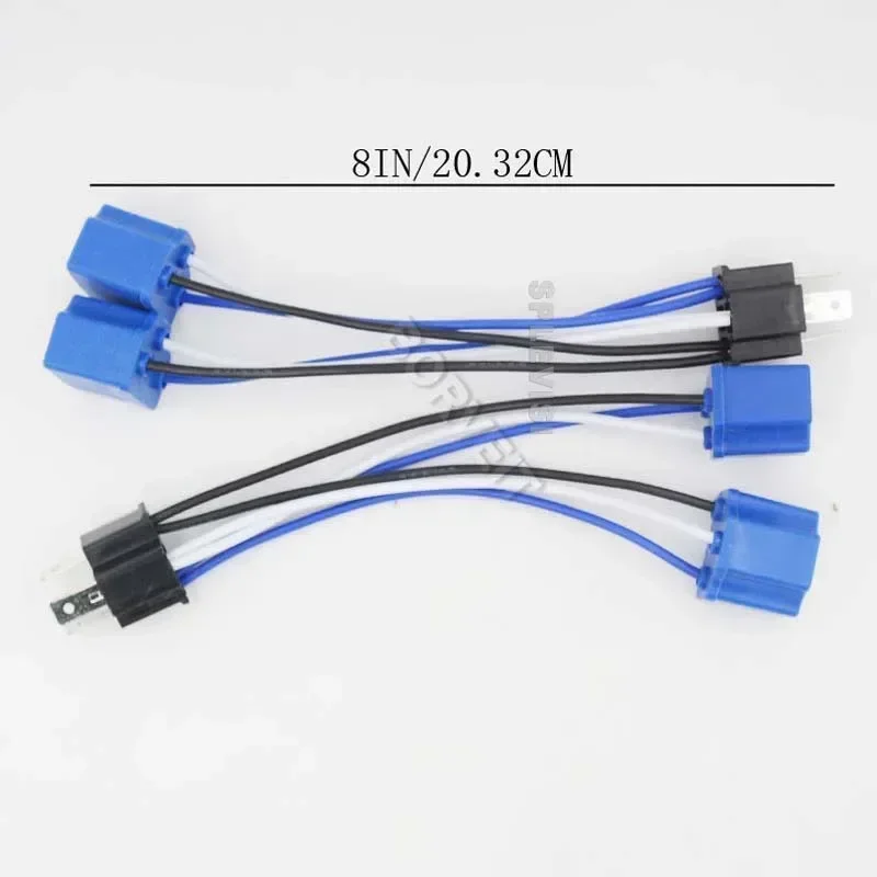 Car & Truck Sockets, Connectors & Wiring Ceramic Splitter Wire Harness For 9003 HB2 H4 Headlights - Dual Beam Socket Plug H4 Headlight Connector