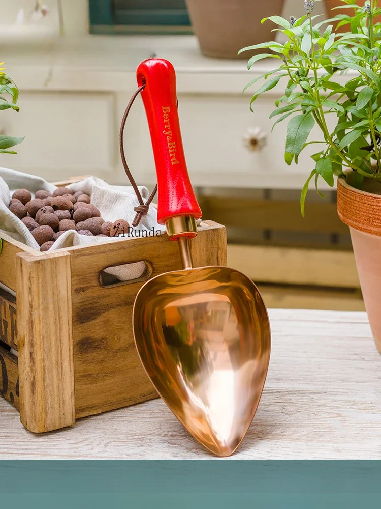 ~Heart-shaped potting spoon, gardening tools, stainless steel small shovel, changing pots, changing soil and planting flowers 3