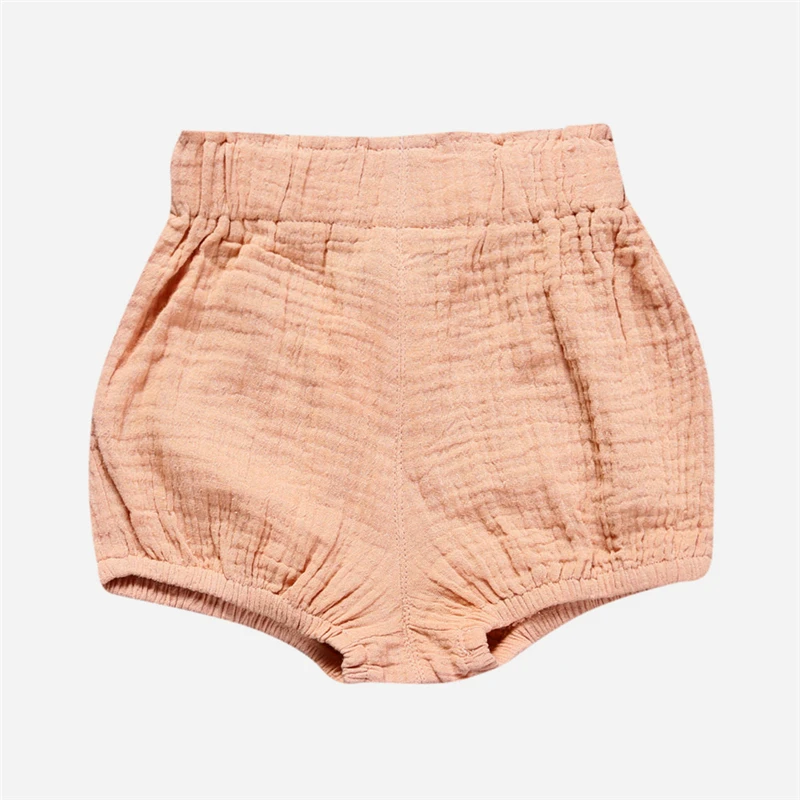 0-6Y Newborn Baby Bloomers Shorts PP Pants Cotton Linen Girls