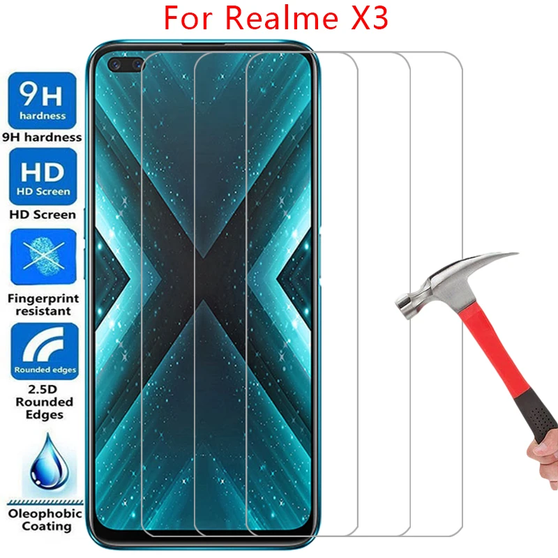 Фото Чехол для телефона для realme x3 superzoom закаленное стекло на realmex3 x 3 3x задняя крышка с супер зумом 360 realmi relme real me reali reame №1