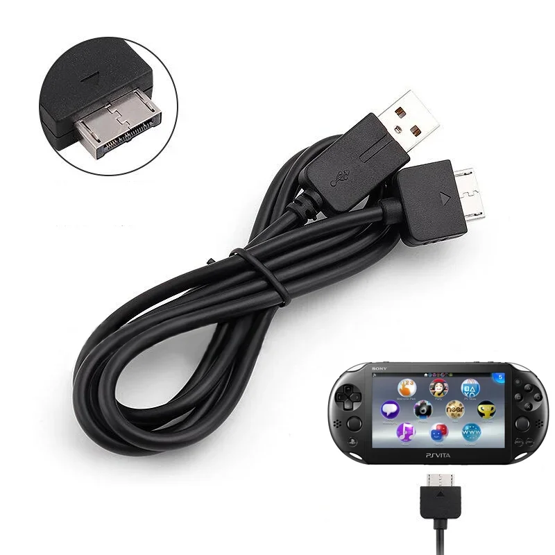 데이터 프로그 1/2/5개 USB 데이터 동기화 충전 케이블 PS Vita 1000 PSV1000 게임 콘솔용 전원 어댑터 와이어