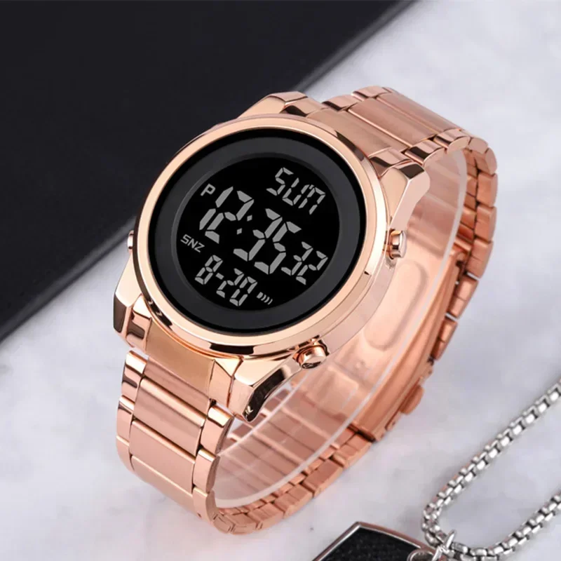 SKMEI 1611 Chrono Count Down Alarm Hour For Mens reloj hombre Digital 2 Time Mens Watches Fashion LED Men Digital Wristwatch 3