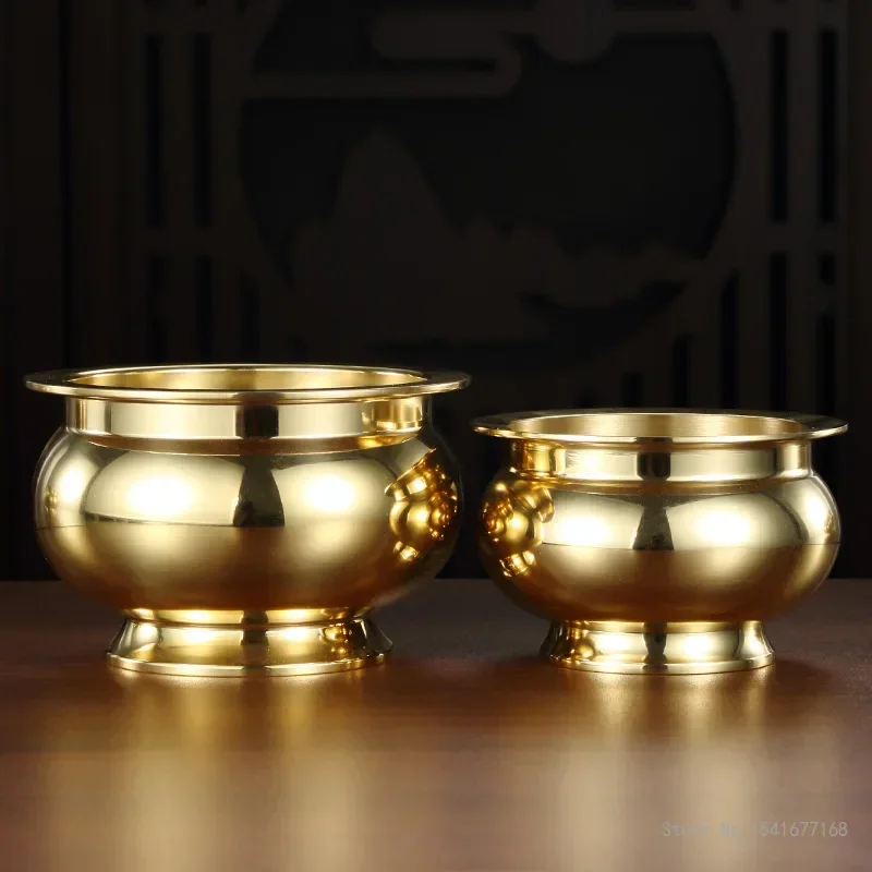 Creative Brass Incense Burners for Buddha, Indoor Sandalwood, Household, Living Room, Retro, Tea Ceremony Decoration, 1Pc