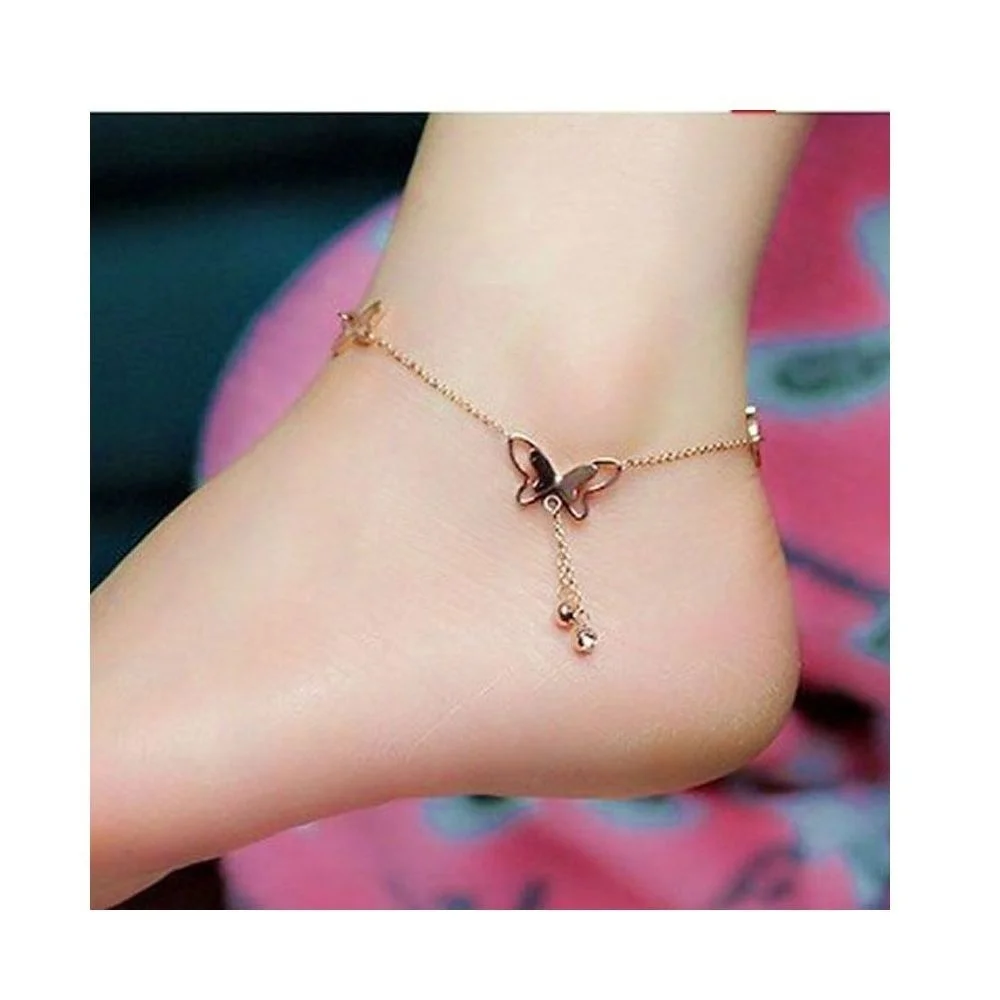New Women Butterfly Anklet AliExpress