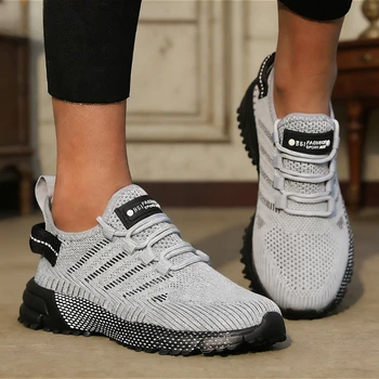 Women's Breathable Knit Sneakers Lightweight Non-Slip Casual Sports Shoes Comfortable Walking Running Shoes 2026 Trendy Design 1