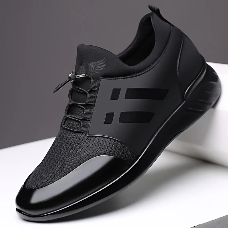 

Mens Sneakers Rubber Height Increase 6cm 8cm Running Gym Males Breathable Casual Shoes Lightweight Sports Footwear For 2023