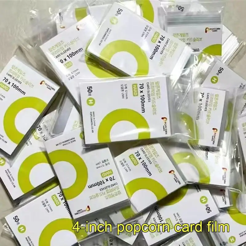 Photocard Protector 50pcs Korea Card Sleeves Clear Acid Free CPP HARD Photocard Holographic Protector Film Album Binder Photo Popcorn Card photo card holder,photocard protector,photocard holder