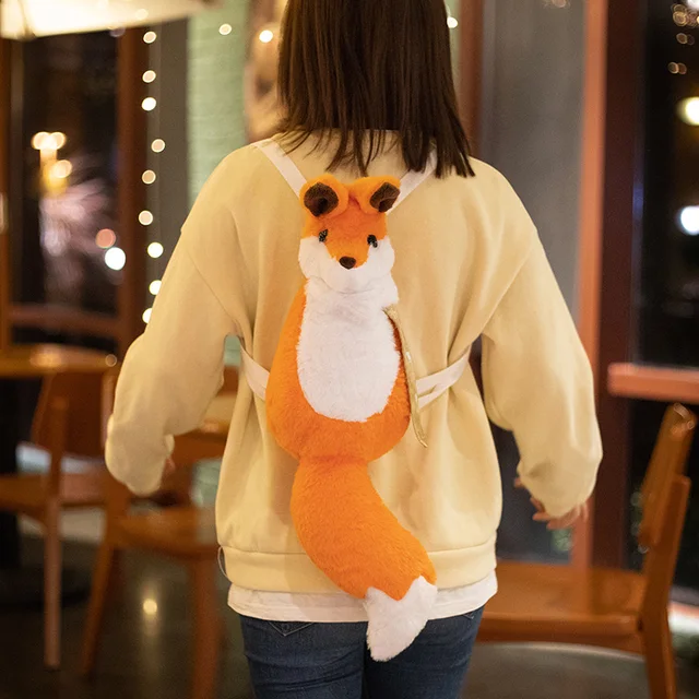 fox plush backpack