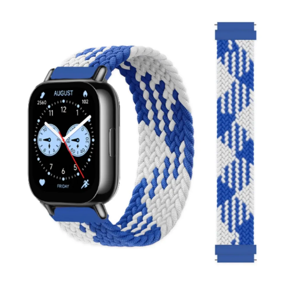 Braided Solo Loop Bracelet Strap for Smartwatch - Compatible with Various Models