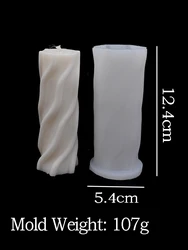 Wavy Stripe Silicone Candle Mold for DIY Handmade Scented Candles (006)