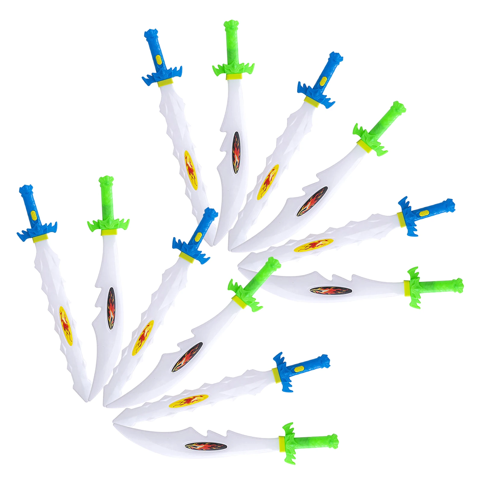 cosplay sword cosplay prop cosplay toy 12Pcs Lightweight Plastic Glowing Sword Toys Light Up Swords for Kids' Pretend Play Ideal for Children & Party Game Enthusiasts