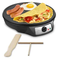 PCRM12.V7 - Electric Griddle - Crepe Maker Cooktop Hot Plate Pancake Maker 1