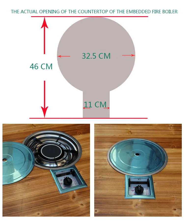 Description Picture 3 of itemEnergy-saving liquefied gas hot pot Gas stove Infrared natural gas gas single stove Gas embedded fire boiler