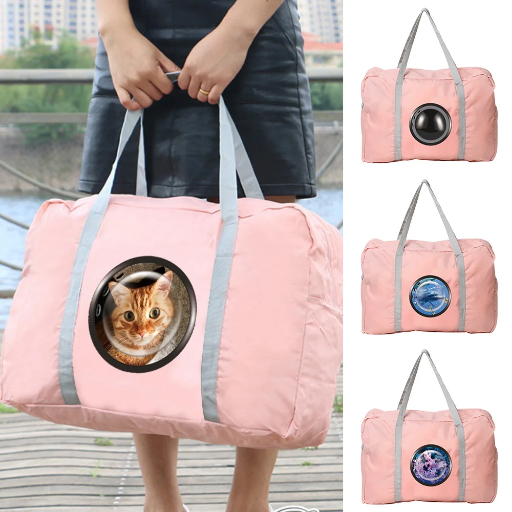 

Travel Bag Handbag Women Outdoor Camping Luggage Toiletries Storage Accessories Bags Foldable Zipper Window Pattern Organizer
