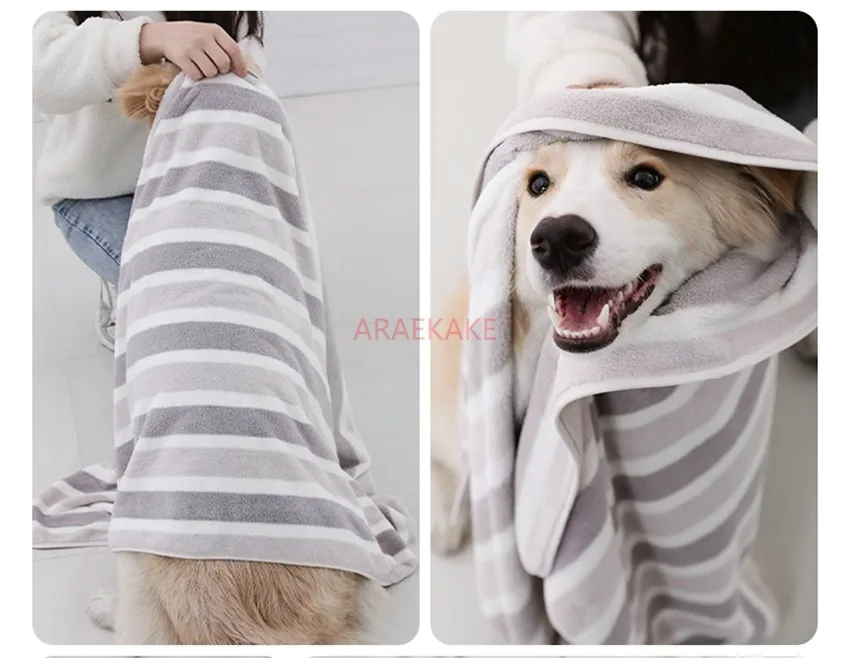 Pet towels for dogs, cats, and cats, quick drying, super absorbent, thickened, and special pet products for wiping dogs