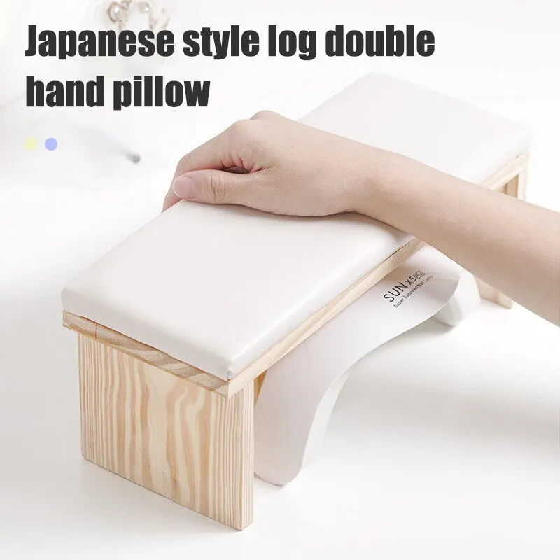 Nail Art Hand Pillow Tool 2 Colors Hand Pillow Tool Log Simple Style Mat for Phototherapy Machine