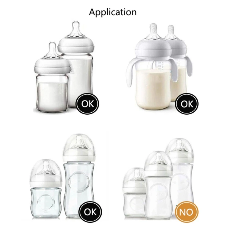1 Pack Baby Bottle Handle Bottle Handle 30-degree Baby Bottles Accessories PP-material Easy Fixing Compatible for AVEN A2UB 6