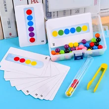  Montessori Educational Wooden Toys Training Clip Ball Sorters Toys For Children 2-6 Years Activity Board Fishing Game Baby Toys 