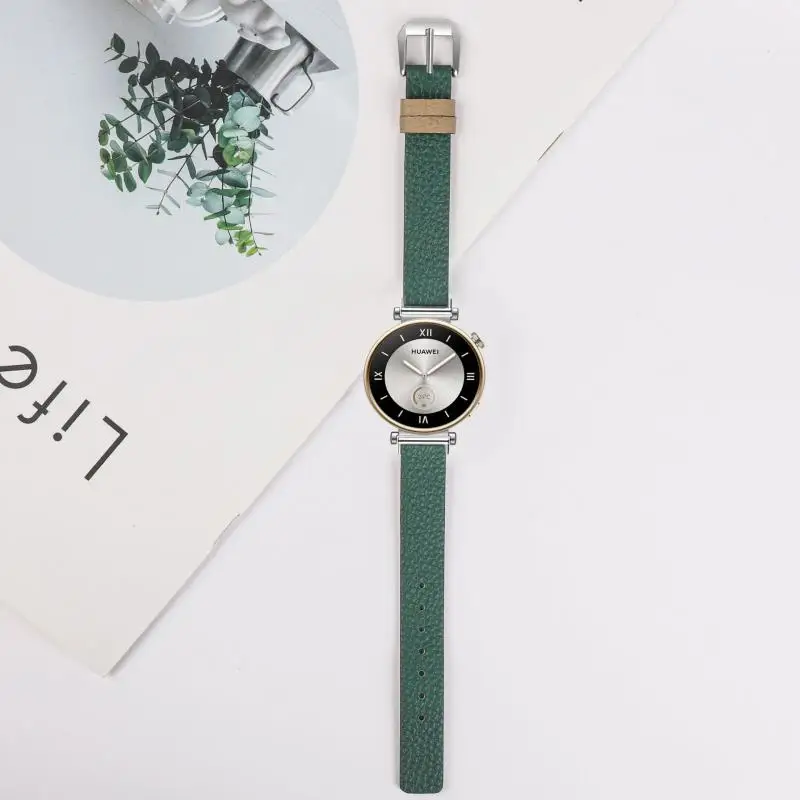 Premium 18mm Genuine Leather Watch Strap - Elegant Replacement Band