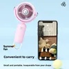 Turbo Mini Portable Handheld Fan Mini USB Charging Handheld Fan Violent Desktop High Speed Small Fan 2
