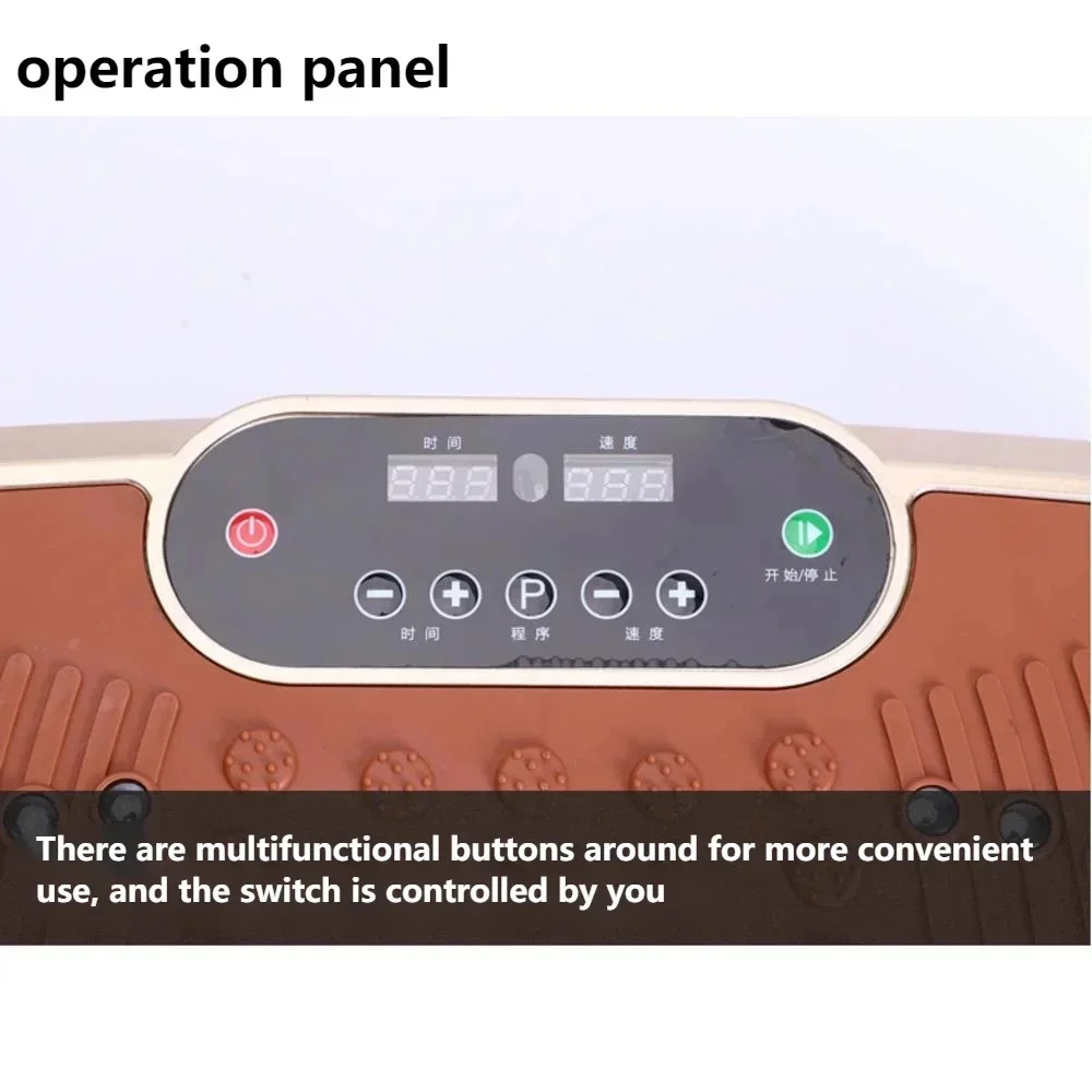 LED Display Screen Home Shaking Machine Sports Fitness Equipment With Music Vibration Standing Body Shaping Fat Throwing Machine