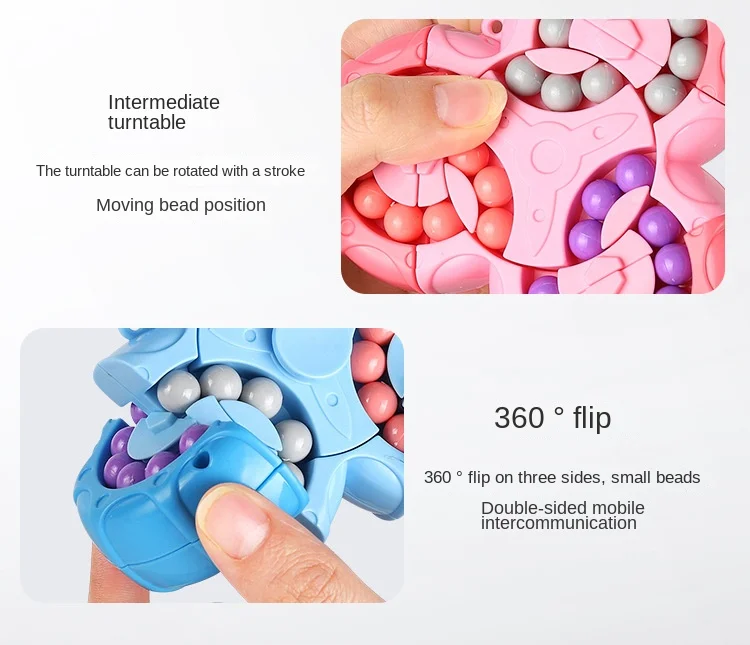 Title 7, Magic Bean Puzzle Toy, Rotating Cube & Fidget S...