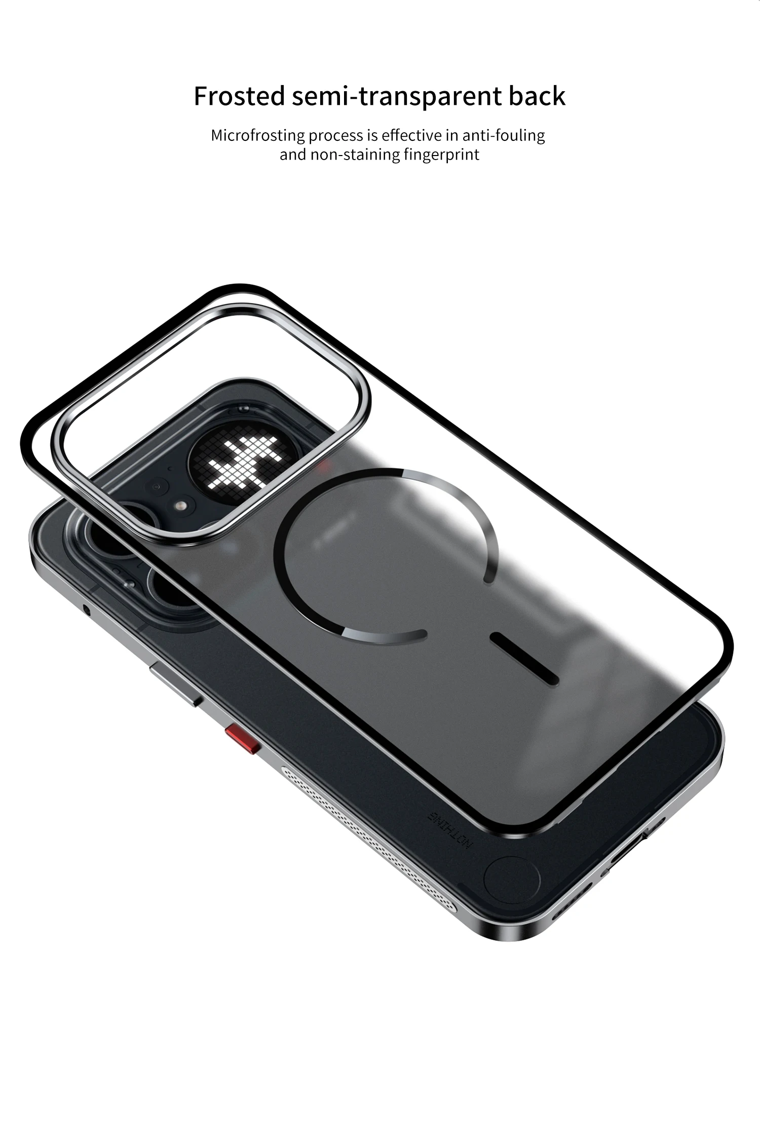 Metal Frame Snap Case Nothing Phone 4A Pro Matte Translucent