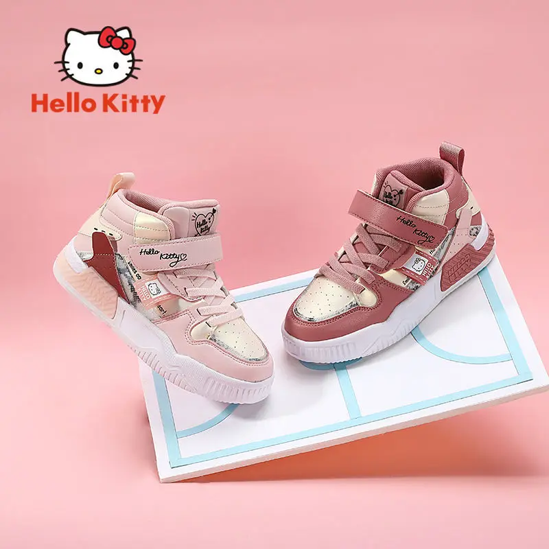 

Kawaii Sanrio Hello Kitty Cartoon Girls Skate Shoes Spring and Autumn New Children's Fashion Sports Shoes All-Match Casual Shoes
