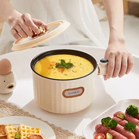 Electric Pots Nonstick Portable Multifunctional Dry 2 Gear 1.6L Electric Rice Cooker for Fry Ramen Steak Soup Oatmeal 1