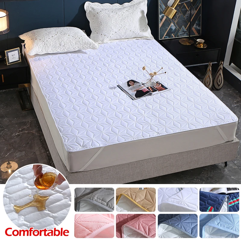 Waterproof Mattress Cover Thickened Laminate Cotton Bed Cover Bedspread On The Bed King Mattress Protector For Pet Dog Bed Linen 6