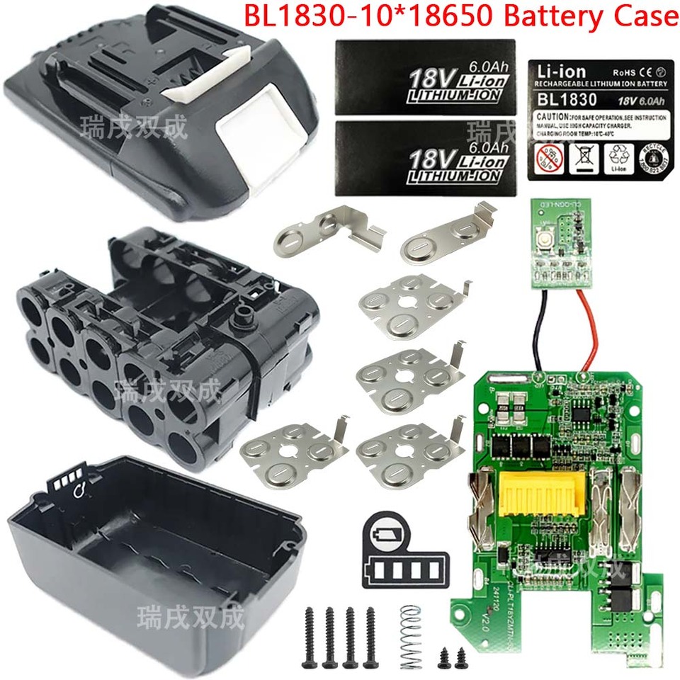 BL1860 Battery Storage Boxes Plastic Case Charging Protection Circuit Board for Makita 18V Lithium Battery BL1830 Shell Housings
