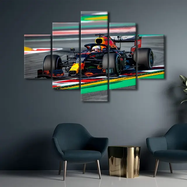 Pintura red bull racing arte da parede barcelona hd impresso corrida cartaz  infiniti lona decoração para casa fotos para sala de estar - AliExpress