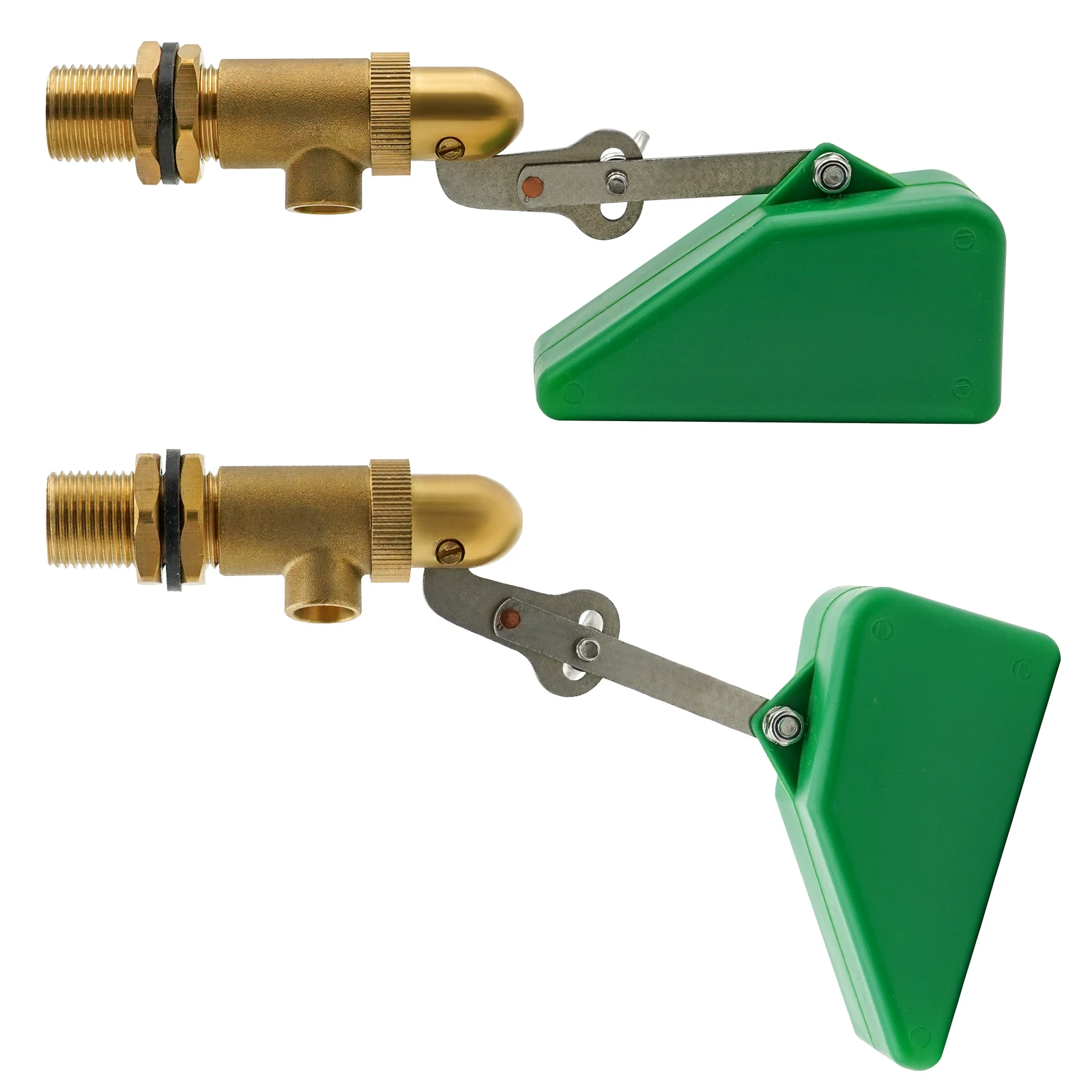 Válvula de latón de 1/2 pulgada con flotador de plástico, válvula de flotador de cobre para agua, brazo ajustable, llenado automático de tanque de agua, control de nivel de agua
